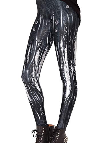 Nuofengkudu Mujer Estampados Leggins Largos Elasticos Cintura Alta Lisos Mallas Deporte Colores Hippie Transpirable Push up Yoga Pantalones (Negro A,Talla única)