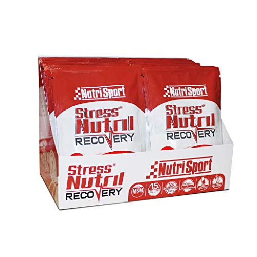 NUTRISPORT CLINICAL NUTRITION, S.A. - Stressnutril Recovery, Batido para Recuperación Muscular, Sabor Fresa, Blanco, 20 Sobres, 20X40 Gramos