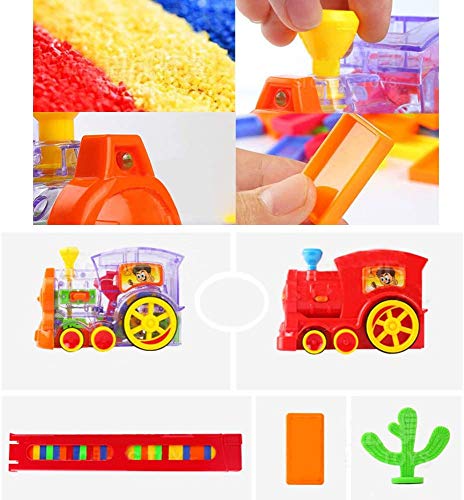 OBEST Tren eléctrico Domino, Juego automático de distribución de Rally, Juguete Educativo para la Primera Infancia Adecuado para niños Mayores de 3 años