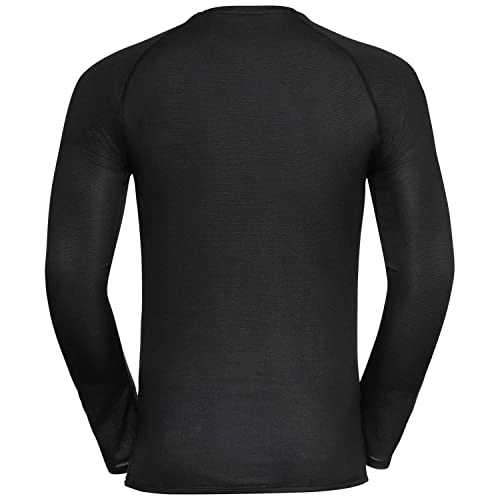 Odlo Men's Active F-Dry Light Eco Base Layer Top, Black, M (141282)