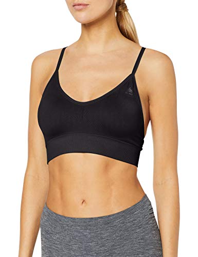 Odlo Sujetador Deportivo Acolchado Seamless Soft 2.0, Negro, XS, 130611