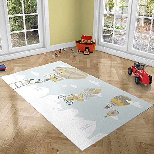 Oedim Alfombra Infantil Animales para Habitaciones PVC | 95 x 165 cm | Moqueta PVC | Suelo vinílico | Decoración del Hogar | Suelo Sintasol | Suelo de Protección Infantil |