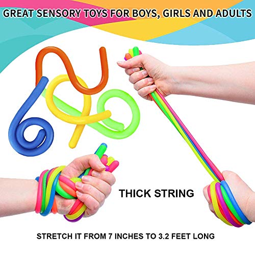 OKSANO Juguetes Sensoriales antiestres 12Pcs, Juguetes Autismo Fidget para niños y Adultos Fiddle Toys for ADHD, Pelota antiestres, Flippy Chain, Soybean Stress Toys, Twisting Toys Esperar