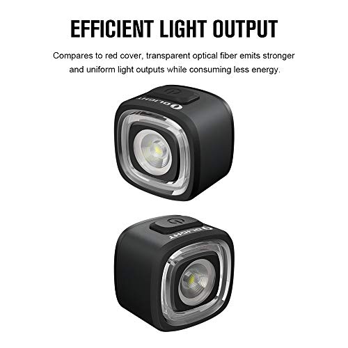 OLIGHT RN 120 LED Linterna Trasera de Bici Luz Trasera Inteligente para Bicicleta con Sensor de Movimiento Integrado Luz Recargable USB Luz MTB 120 Lúmenes Max. IPX6 Luces de Viaje, Luces de carretera