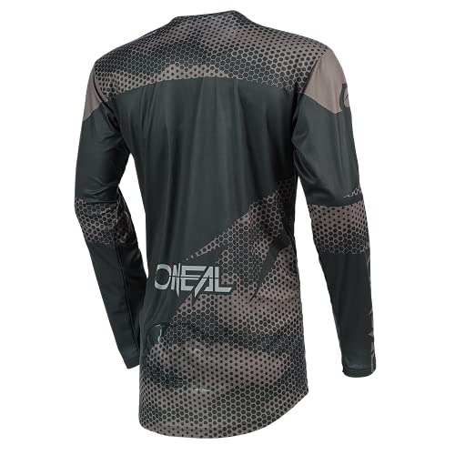 O'Neal | Jersey de Motocicleta | Bicicleta de Enduro | Material de Secado rápido y Ligero, diseño sin Cuello, Ajuste atlético | Jersey Mayhem Covert | Adultos | Carbón Gris | Talla M