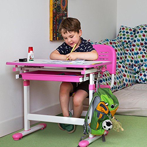 Oneconcept Annika Set de Escritorio para niños ergonómico, Compuesto por un Escritorio y una Silla …