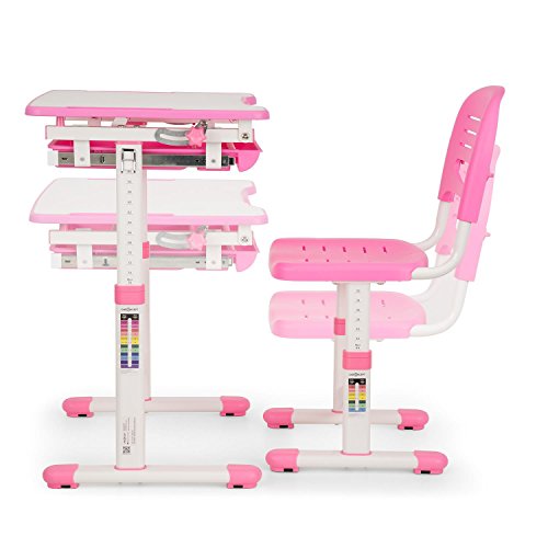 Oneconcept Annika Set de Escritorio para niños ergonómico, Compuesto por un Escritorio y una Silla …