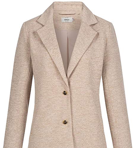 Only Onlcarrie Life Mel Coat Otw Noos Abrigo de Mezcla de Lana, Etherea/Detail:Melange, 40 para Mujer