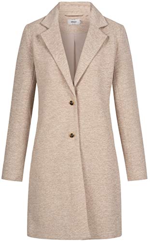 Only Onlcarrie Life Mel Coat Otw Noos Abrigo de Mezcla de Lana, Etherea/Detail:Melange, 40 para Mujer