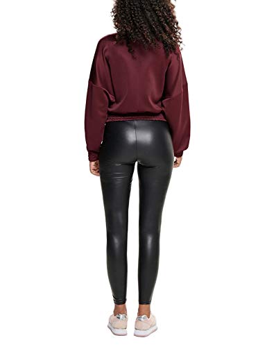 Only Onlcool Coated Legging Noos Leggings, Negro (Black Black), 42 (Talla del Fabricante: Large) para Mujer