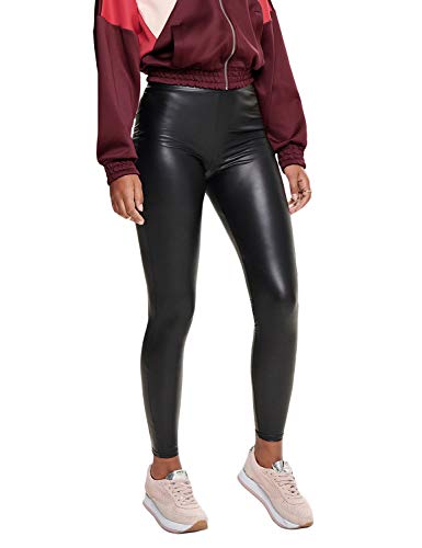 Only Onlcool Coated Legging Noos Leggings, Negro (Black Black), 42 (Talla del Fabricante: Large) para Mujer