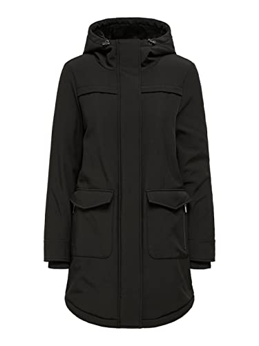 Only Onlmaastricht Otw Noos-Parka Chaquetas, Negro, M para Mujer