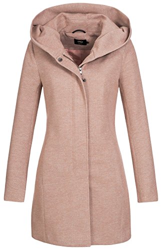 Only Onlsedona Light Coat Otw Noos Chaqueta, Mocha Mousse Detail : Melange, M para Mujer