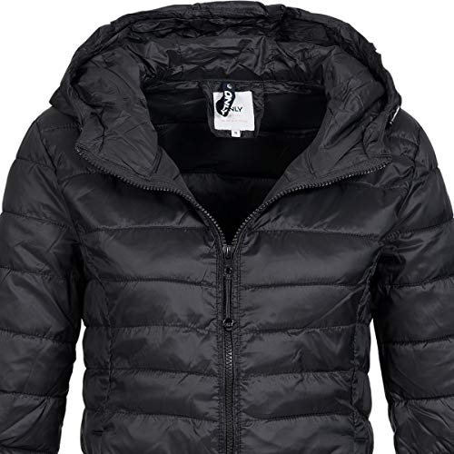 Only Onltahoe Hood Jacket Otw Noos Chaqueta, Negro (Black Black), Large para Mujer