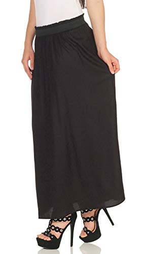 Only Onlvenedig Paperbag Long Skirt Wvn Noos Falda, Negro (Black Black), 42 (Talla del Fabricante: Large) para Mujer