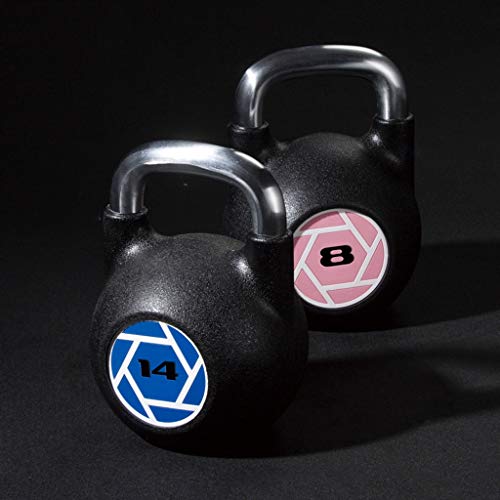 OPIU Peso de Las Pesas Rusas de Fitness PU Kettlebell Equipos Fitness Home COMPETITIVO Kettlebell Fitness Equipos for Hombres Y Mujeres EN EL GIMNIGHT Home Ejercicios de Entrenamiento Kettle Bells