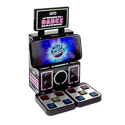 ORB Juegos Retro Arcade Finger Dance Mat Máquina de Consola de Mano Compatible con iPhone, Samsung y Otros Smartphones, Color: (Magnum Brands Group OR-FINGDNCE)