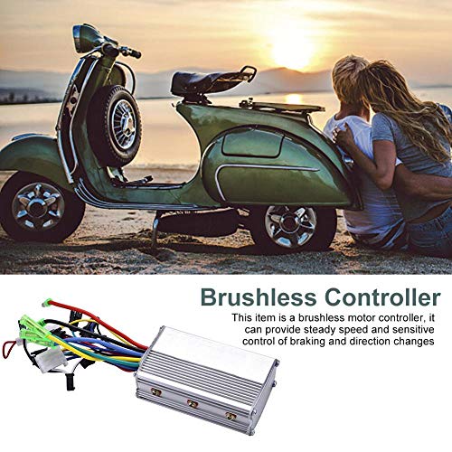 Outbit Controlador sin escobillas - Controlador de Motor sin escobillas 24V 250W para Scooter de Bicicleta eléctrica