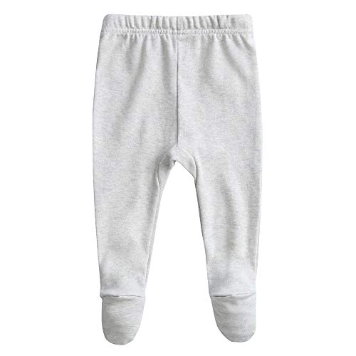 Owlivia 100% algodón orgánico bebé niña 2-Pack Wiggle Pant Jogging Pant