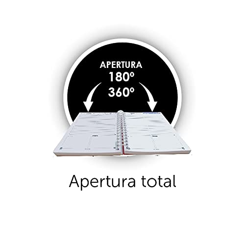 Oxford, Agenda 2022 Semana Vista A5, Tapa Extradura, Espiral, Castellano, Stella, Modelos aleatorios