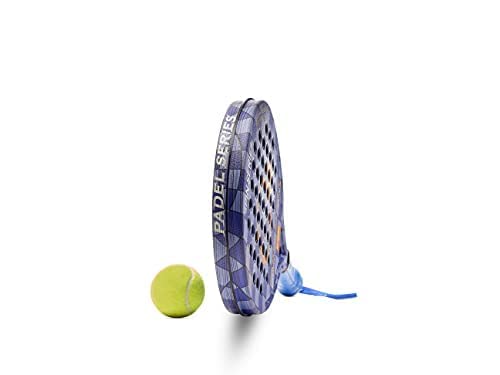 Padel Series - SPIN Series Blue | Pala de Padel Fabricada en ABS y Policarbonato | Buen Control y Máximo Efecto | Caras Antideslizantes | Modelo Semi Blando con 2 Capas de Espuma Firm y Capa Soft