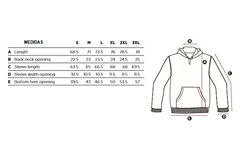 PAK Sudadera Triana Rock Sevilla Impresion Premium 300 grs (L)