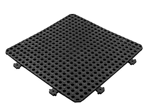 Pamex LOSETA Desmontable PLATAKI 30X30 CM - 12 Unidades +1M² Metro Cuadrado (Negro)