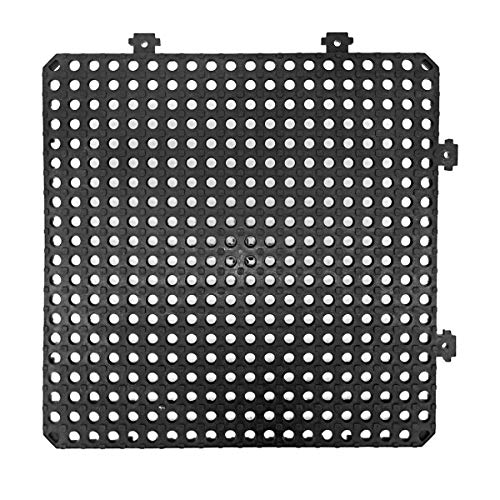 Pamex LOSETA Desmontable PLATAKI 30X30 CM - 12 Unidades +1M² Metro Cuadrado (Negro)