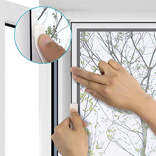 Pantalla Mosquitera Universal Apalus, Malla lavable, Red Ajustable, Tamaño de la Ventana DIY - Protección contra Mosquitos y Moscas, Tamaño máximo 150x180CM(1 Juego, Blanco)