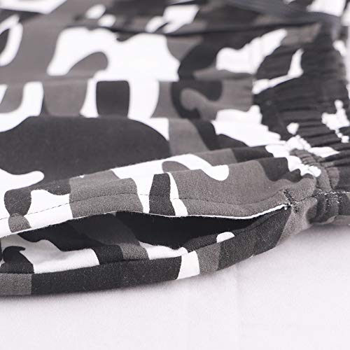 Pantaloncini da Allenamento per Bodybuilding da Palestra da uomo in esecuzione per il Tempo Libero Atleta Della Serie Camo da 5 pollici Color Camo Black Size XL