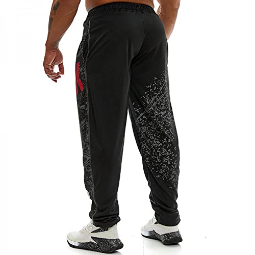 Pantalones de deporte para hombre, de algodón, suaves, para culturismo, jogging, pantalones largos de chándal para fitness, 1., L