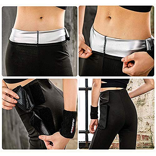 Pantalones para Adelgazar - Mallas Deportivas Mujer, Mallas Termicas de Neopreno, Pantalón de Sudoración Adelgazantes, Leggings Anticeluliticos Fitness (XL)