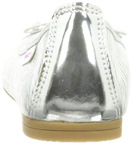 PAOLA 857056, Zapatos Tipo Ballet, Plateado, 36 EU