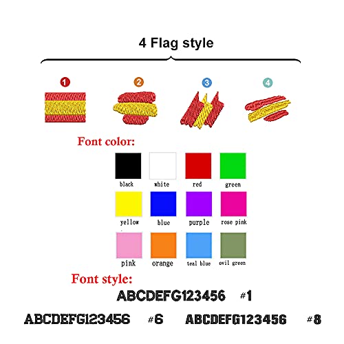 Parches de nombre tácticos personalizados 9 x 5cm Etiqueta de número militar personalizada Parche de bandera de España personalizado para múltiples bolsas de ropa Chaleco Chaquetas Camisas de trabajo