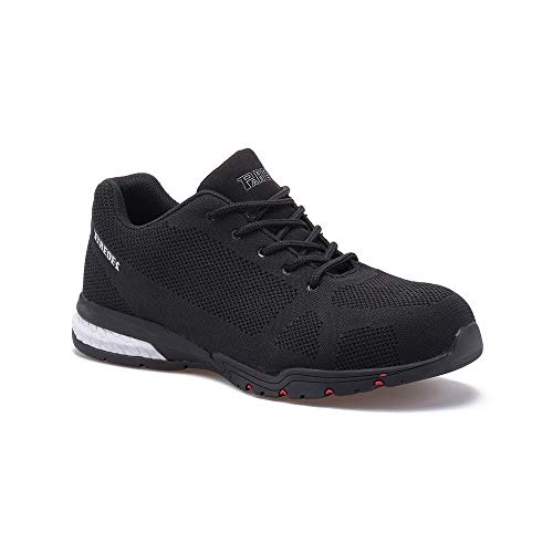 Paredes SPRO+ CHESTE Negro PAREDES SP5045-NE/43 - Zapatilla Deportiva Seguridad Negro, Puntera + Plantilla Compact No metálica. Modelo SPRO+ CHESTE Negro. Categoría S1P ESD SRC - Talla 43