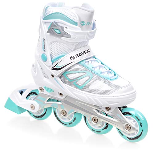 Patines en línea Advance Ajustables y modificables Blanco/Menta, 35 a 39