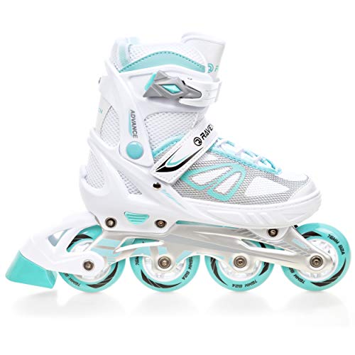 Patines en línea Advance Ajustables y modificables Blanco/Menta, 35 a 39