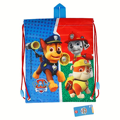 Patrulla Canina | Mochila Portamerienda Para Niños Y Niñas - Bolsa De Cuerdas Para Merienda Infantil - Bolsa Saco Para El Almuerzo