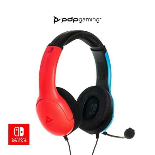 PDP LVL40 NS Auriculares estéreo con cable, Azul/Rojo