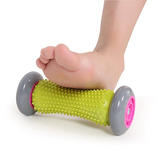 Pejoye Rodillo Fascitis Plantar, Masaje de Reflexología de Acupresión Palo Muñecas Antebrazos Rodillo de Masaje para la Fascitis Plantar Recuperación y Músculos Apretados (Grey)