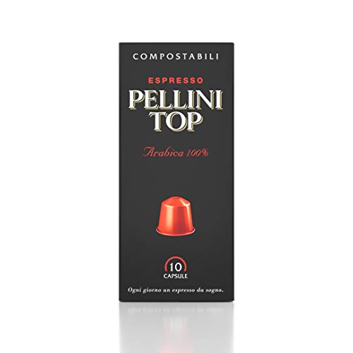 Pellini Caffè - Espresso Pellini Top Arabica 100% - 120 Cápsulas (12 x 10) - Compatible Con Máquina Nespresso