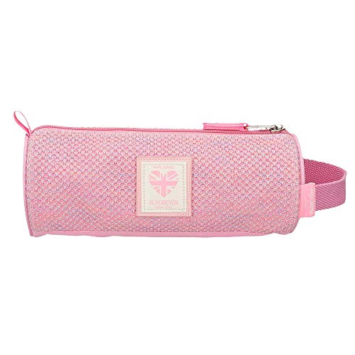 Pepe Jeans Rose Estuche Redondo Rosa 23x9x9 cms Poliéster