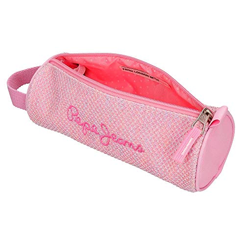 Pepe Jeans Rose Estuche Redondo Rosa 23x9x9 cms Poliéster