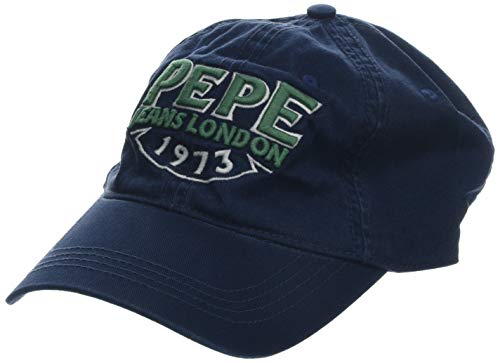 Pepe Jeans SHERAZ Cap Gorra de béisbol, Azul (Deep Sea 597), Talla Unica (Talla del Fabricante: 000) para Hombre