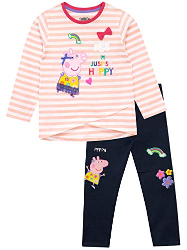 Peppa Pig - Conjunto de Top y Leggings para niñas - Peppa - Multicolor - 4-5 Años