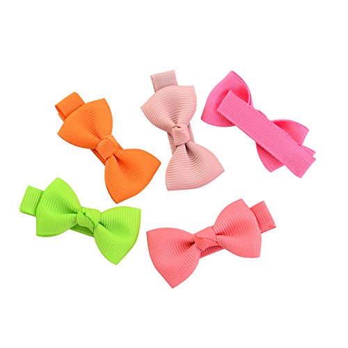 Pequeño pelo arco grosgrain cinta pinzas para el pelo pinzas de cocodrilo para niñas bebés niños pequeños 40pcs