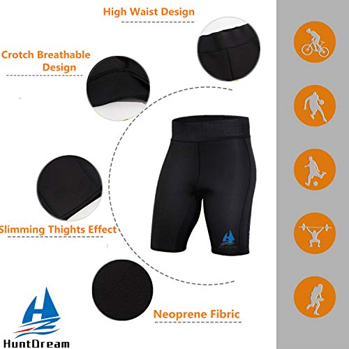 Pérdida de peso para hombres Sauna Sudor caliente Pantalones cortos térmicos Body Shaper Neopreno Atlético Yoga Pantalones Gimnasio Tummy Quemador de grasa Pantalones deportivos para adelgazar