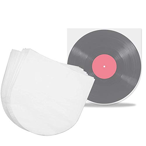 PERFETSELL 100Pcs Fundas Interior Vinilos Lp Funda Vinilo 12 Pulgadas Fundas Discos Bolsas para Discos de Vinilo Fundas Antiestaticas Fundas Protectoras Vinilos Fundas Interiores para Discos de Vinilo