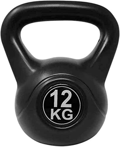 Pesa Rusa, Kettlebell de 12 KILOS. Pesa Rusa de Hierro fundido recubierta con Vinilo, cómodo agarre. Perfecta para todo tipo de ejercicios. Gym, crossfit.