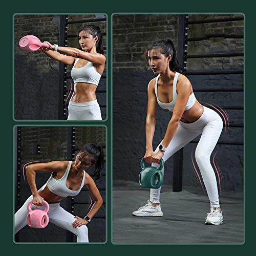 Pesa Rusas Kettlebell Hombres Y Mujeres Equipo De Fitness Con Mancuernas Inicio Dumbbell Ejercicio Atlético Brazo Músculos Kettlebell Sachoros Delgados, Tres Asas ( Color : Pink , Size : 5KG )